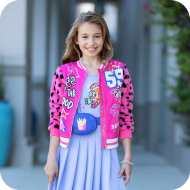 girl with pink jacket from Mad engine image brand